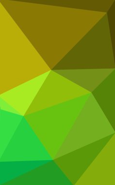 Üçgenler ve degrade origami tarzı oluşur çok renkli yeşil, sarı, turuncu poligonal tasarım deseni.