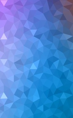 Üçgenler ve degrade origami tarzı oluşur çok renkli pembe, mavi köşeli tasarım deseni.