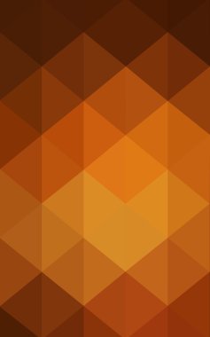 Üçgenler ve degrade origami tarzında oluşan ışık turuncu poligonal tasarım deseni