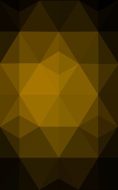 Üçgenler ve degrade origami tarzı oluşur çok renkli koyu yeşil, sarı, turuncu poligonal tasarım deseni.