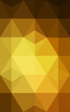 Üçgenler ve degrade origami tarzında oluşan koyu turuncu poligonal tasarım deseni.