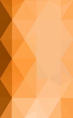 Degrade, arka planda origami stil ve üçgen oluşur turuncu poligonal desen.