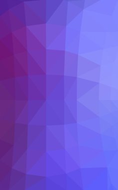 Üçgenler ve degrade origami tarzında oluşan ışık mavi, kırmızı kenarlı tasarım desen