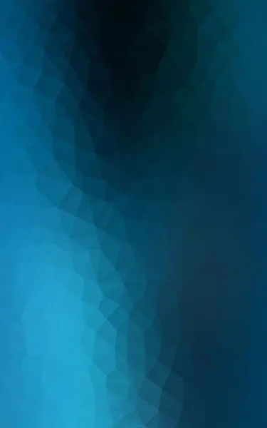 三角形と折り紙スタイルの勾配から成っている暗い青色のポリゴン デザイン パターン — ストック写真