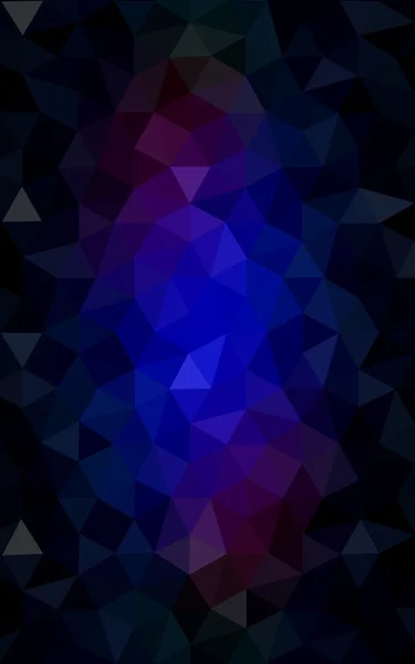 Multicolor dark blue, red polygonal design pattern, which consist of triangles and gradient in origami style. — Stock Photo, Image