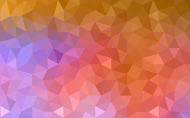 Üçgenler ve degrade origami tarzı oluşur çok renkli mavi, sarı, turuncu poligonal tasarım deseni.