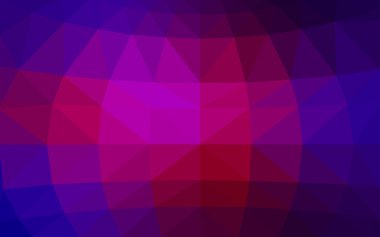 Üçgenler ve degrade origami tarzı oluşur koyu pembe, mavi köşeli tasarım deseni