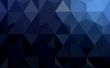 Üçgenler ve degrade origami tarzı oluşur koyu mavi köşeli tasarım deseni