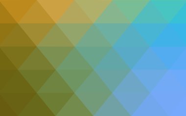 Üçgenler ve degrade origami tarzında oluşan ışık mavi-sarı poligonal tasarım deseni