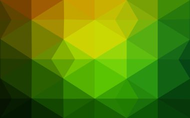 Üçgenler ve degrade origami tarzı oluşur çok renkli kırmızı, yeşil köşeli tasarım deseni.