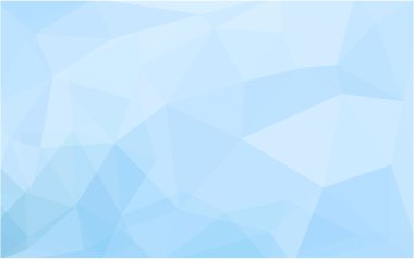 Üçgenler ve degrade origami tarzında oluşan ışık mavi köşeli tasarım deseni