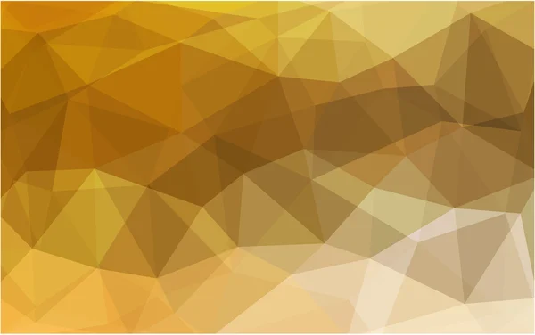 Светло-оранжевый многоугольный рисунок, состоящий из треугольников и градиента в стиле оригами — стоковый вектор