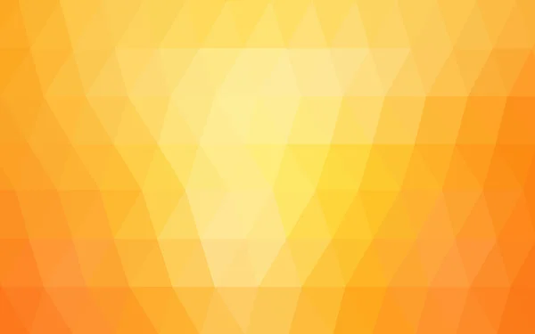 Jasny żółty wzór wielokątne, które składają się z trójkątów i gradientu w stylu origami — Wektor stockowy