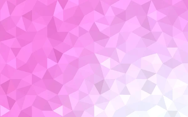 Różowy wzór wieloboczne, które składają się z trójkątów i gradientu w stylu origami. — Wektor stockowy