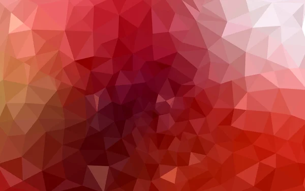 Red polygonal design pattern, which consist of triangles and gradient in origami style. — Stock Vector