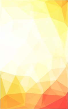 Kırmızı, sarı poligonal tasarım deseni, hangi üçgenler ve degrade origami tarzında oluşan ışık