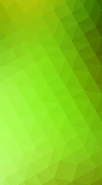 Multicolor verde, amarelo, laranja ilustração design poligonal, que consistem em triângulos e gradiente no estilo origami . — Fotografia de Stock