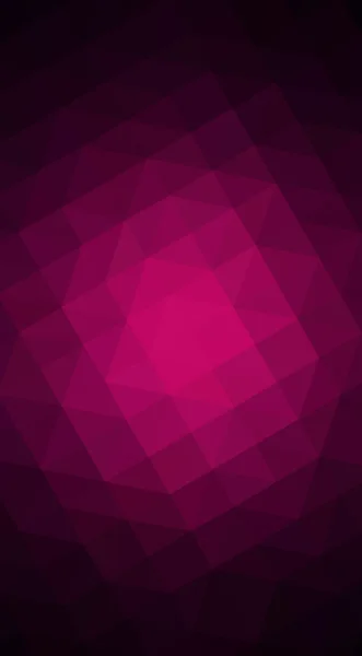 Dark purple polygonal design illustration, which consist of triangles and gradient in origami style. — Stock Photo, Image