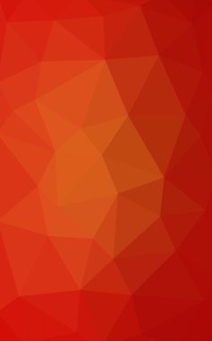 Üçgenler ve degrade origami tarzında oluşan ışık turuncu poligonal tasarım deseni