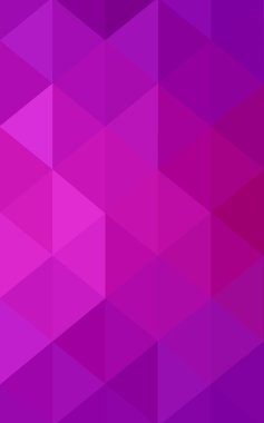 Üçgenler ve degrade origami tarzında oluşan hafif pembe poligonal tasarım deseni