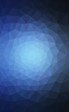 Üçgenler ve degrade origami tarzı oluşur koyu mavi köşeli tasarım deseni.