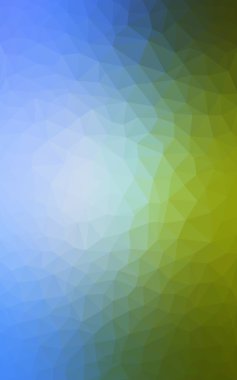 Açık mavi, poligonal tasarım deseni, yeşil üçgenler ve degrade origami tarzı hangi oluşur