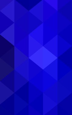 Üçgenler ve degrade origami tarzı oluşur koyu mavi köşeli tasarım deseni