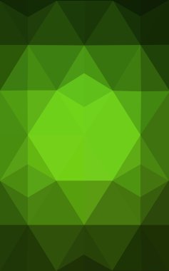 Üçgenler ve degrade origami tarzı oluşur koyu yeşil köşeli tasarım deseni.