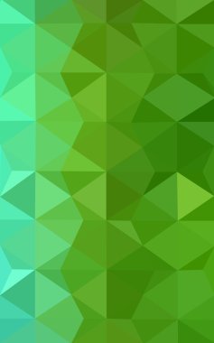 Üçgenler ve degrade origami tarzı oluşur yeşil köşeli tasarım deseni.