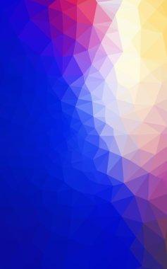 Üçgenler ve degrade origami tarzı oluşur çok renkli pembe, mavi köşeli tasarım deseni.