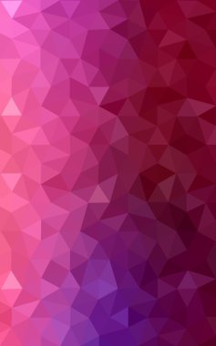 Üçgenler ve degrade origami tarzı oluşur çok renkli mor, pembe poligonal tasarım deseni.