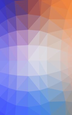 Üçgenler ve degrade origami tarzında oluşan ışık mavi-sarı poligonal tasarım deseni