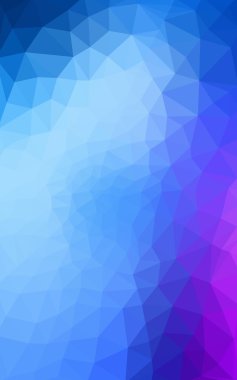 Üçgenler ve degrade origami tarzı oluşur çok renkli pembe, mavi köşeli tasarım deseni.