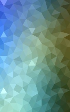 Üçgenler ve degrade origami tarzı oluşur çok renkli yeşil, mavi köşeli tasarım deseni.