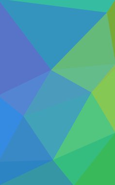 Üçgenler ve degrade origami tarzı oluşur çok renkli yeşil, mavi köşeli tasarım deseni.