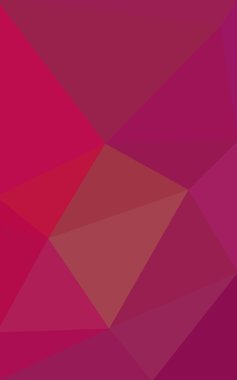 Üçgenler ve degrade origami tarzında oluşan pembe poligonal tasarım deseni.