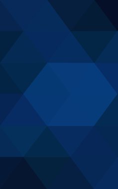 Üçgenler ve degrade origami tarzı oluşur koyu mavi köşeli tasarım deseni.