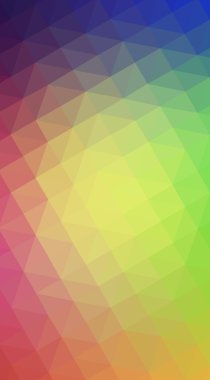 Üçgenler ve degrade origami tarzı oluşur çok renkli köşeli tasarım illüstrasyon.