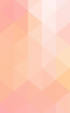 Üçgenler ve degrade origami tarzında oluşan ışık turuncu poligonal tasarım deseni