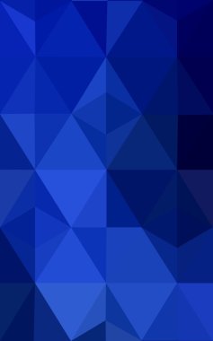 Üçgenler ve degrade origami tarzı oluşur koyu mavi köşeli tasarım deseni.