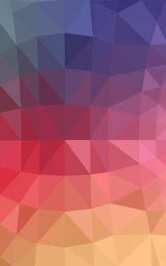 Kırmızı, sarı poligonal tasarım deseni, hangi üçgenler ve degrade origami tarzında oluşan ışık