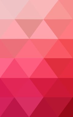 Üçgenler ve degrade origami tarzı oluşur kırmızı köşeli tasarım deseni.