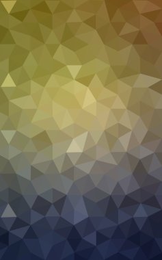 Üçgenler ve degrade origami tarzı oluşur çok renkli mavi, sarı, turuncu poligonal tasarım deseni.