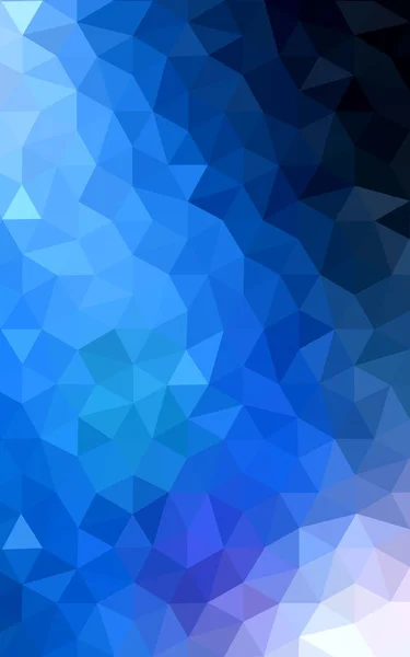 Patrón de diseño poligonal azul oscuro, que consiste en triángulos y gradiente en estilo origami . — Foto de Stock