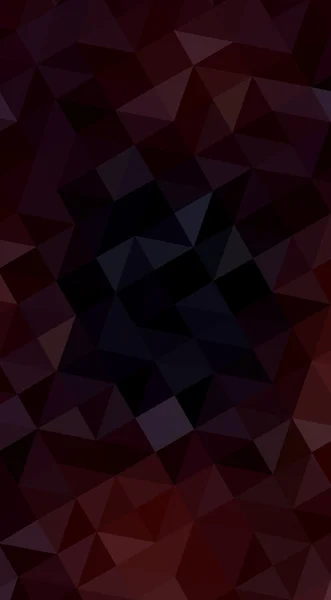 Illustration polygonale rouge foncé, composée de triangles et de dégradés de style origami . — Photo