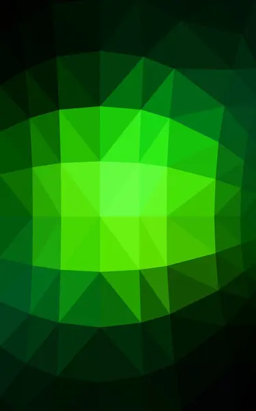 Wzorzec Ciemny zielony design wielokątne, który składa się z trójkątów i gradientu w stylu origami — Zdjęcie stockowe