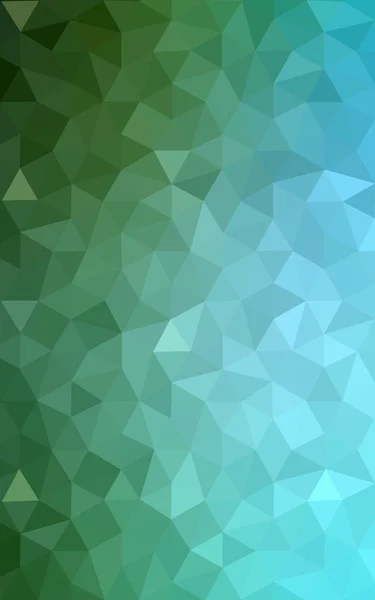 Üçgenler ve degrade origami tarzı oluşur çok renkli yeşil, mavi köşeli tasarım deseni. — Stok fotoğraf