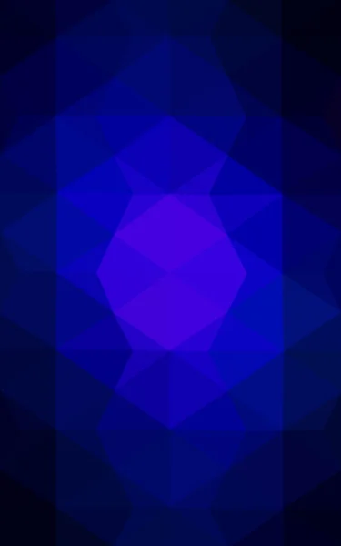 Donker blauw veelhoekige ontwerppatroon, die bestaan uit driehoeken en verloop in origami stijl. — Stockfoto