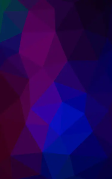 Modello di disegno poligonale rosa scuro, blu, che consiste di triangoli e gradienti in stile origami — Foto Stock