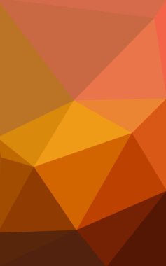 Degrade, arka planda origami stil ve üçgen oluşur turuncu poligonal desen.